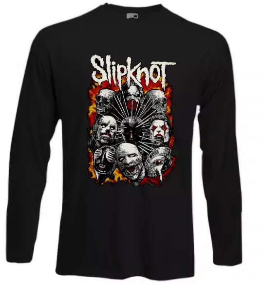 Лонгслив Slipknot logo Черный фото
