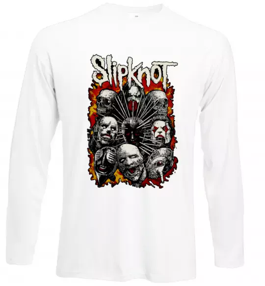 Лонгслив Slipknot logo Белый фото