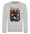 Свитшот Slipknot logo Серый меланж фото