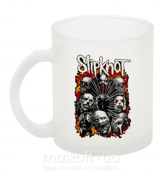 Чашка скляна Slipknot logo Фроузен фото