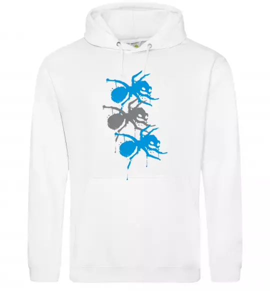 Женская толстовка (худи) The prodigy ant Белый фото