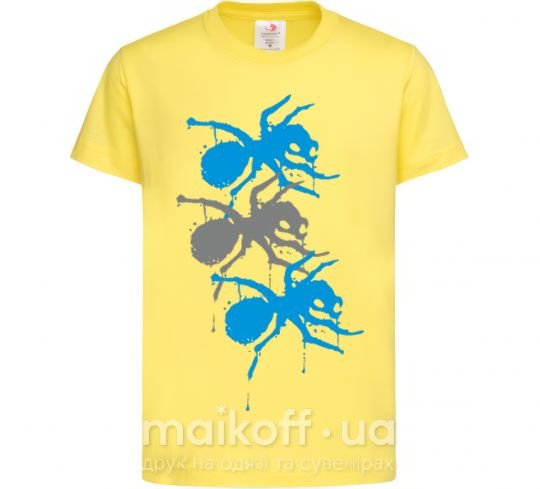 Детская футболка The prodigy ant Лимонный фото