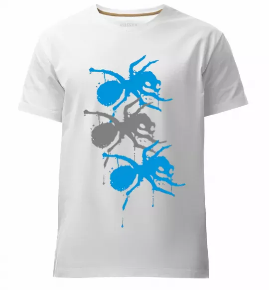 Мужская премиум футболка The prodigy ant Белый фото