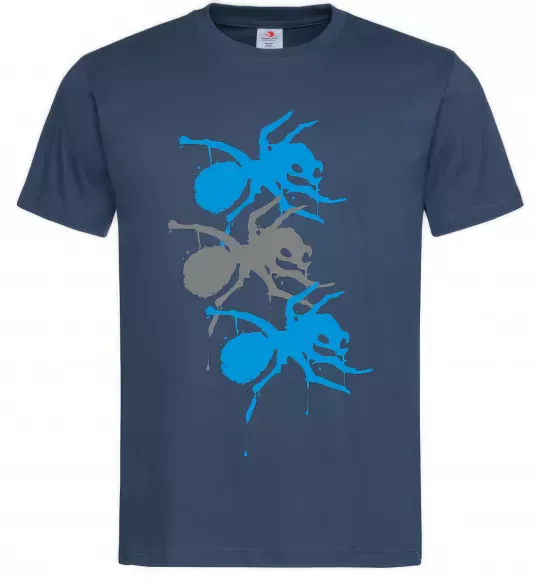 Мужская футболка The prodigy ant Темно-синий фото