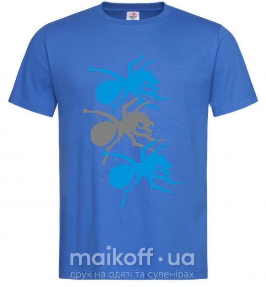 Мужская футболка The prodigy ant Ярко-синий фото