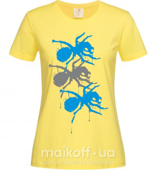 Жіноча футболка The prodigy ant Лимонний фото
