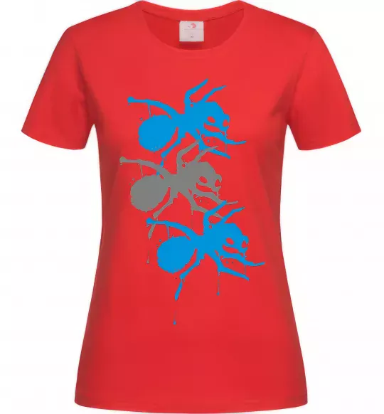Жіноча футболка The prodigy ant Червоний фото