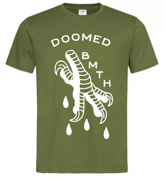Чоловіча футболка Doomed Bring Me the Horizon Оливковий фото