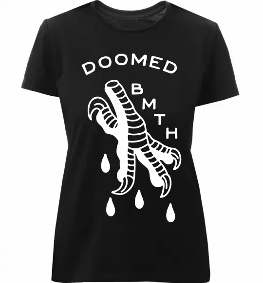 Женская премиум футболка Doomed Bring Me the Horizon Черный фото