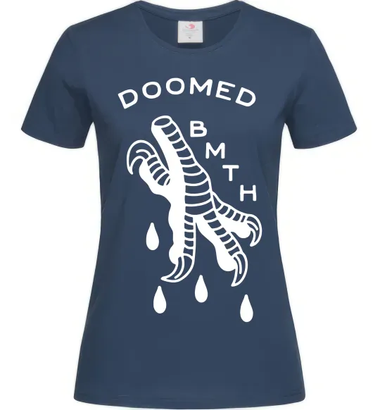 Жіноча футболка Doomed Bring Me the Horizon Темно-синій фото