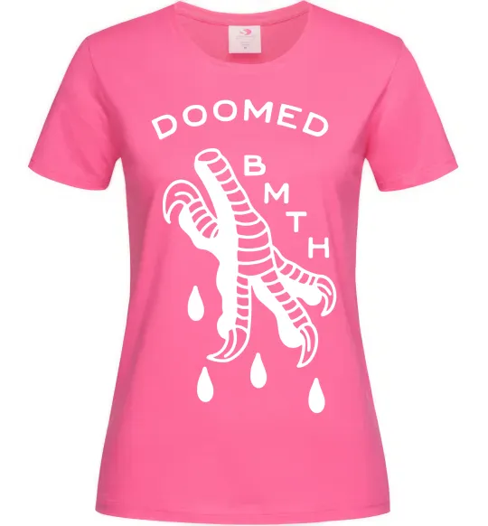 Жіноча футболка Doomed Bring Me the Horizon Яскраво-рожевий фото