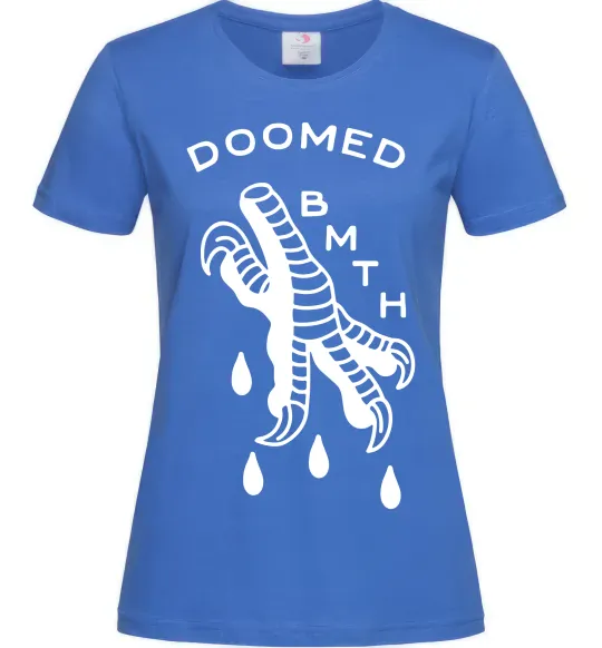 Жіноча футболка Doomed Bring Me the Horizon Яскраво-синій фото