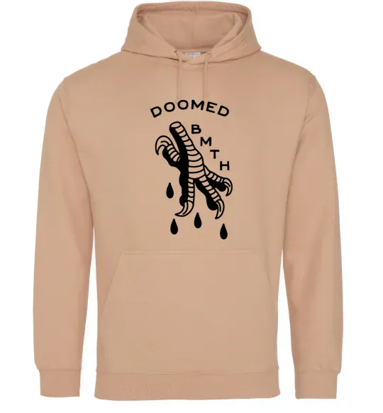 Мужская толстовка (худи) Doomed Bring Me the Horizon Песочный фото