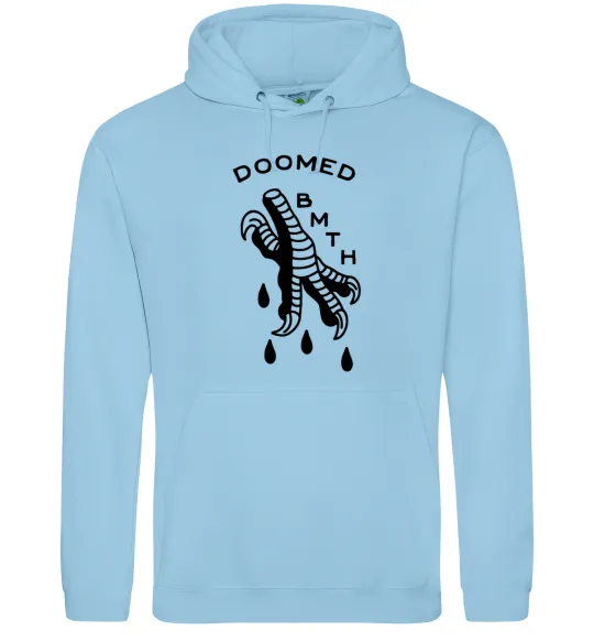 Мужская толстовка (худи) Doomed Bring Me the Horizon Голубой фото
