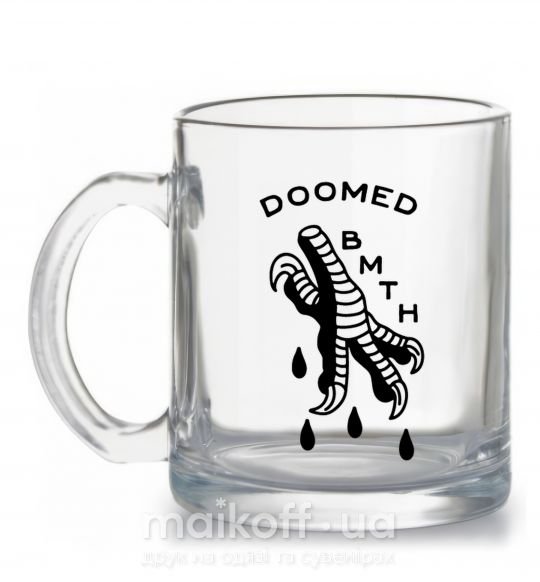 Чашка стеклянная Doomed Bring Me the Horizon Прозрачный фото