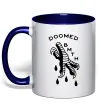 Чашка з кольоровою ручкою Doomed Bring Me the Horizon Глибокий темно-синій фото