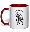 Чашка з кольоровою ручкою Doomed Bring Me the Horizon Червоний фото