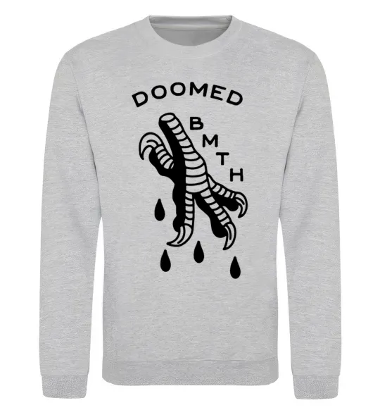 Світшот Doomed Bring Me the Horizon Сірий меланж фото