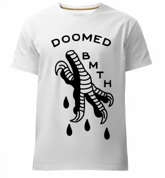 Чоловіча преміум футболка Doomed Bring Me the Horizon Білий фото