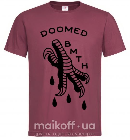Мужская футболка Doomed Bring Me the Horizon Бордовый фото