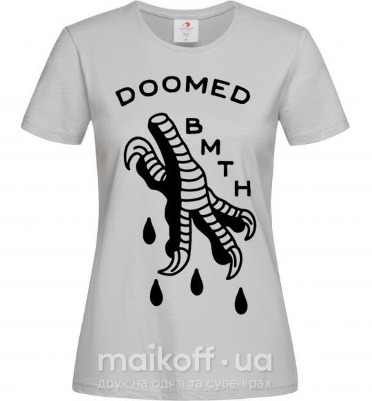 Женская футболка Doomed Bring Me the Horizon Серый фото