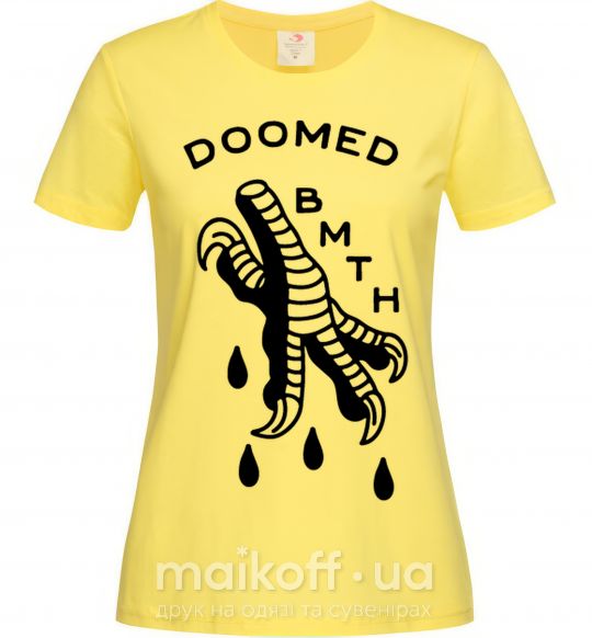 Жіноча футболка Doomed Bring Me the Horizon Лимонний фото