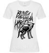 Женская футболка Bring Me the Horizon Wolf bones Белый фото