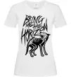 Женская футболка Bring Me the Horizon Wolf bones Белый фото