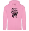 Женская толстовка (худи) Bring Me the Horizon Wolf bones Розовый фото