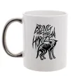 Чашка с цветной ручкой Bring Me the Horizon Wolf bones Серебро фото