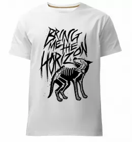 Мужская премиум футболка Weed dino Bring me the Horizon Черный фото