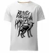 Чоловіча преміум футболка Bring Me the Horizon Wolf bones Білий фото