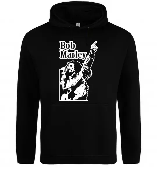 Жіноча толстовка (худі) Bob Marley Чорний фото