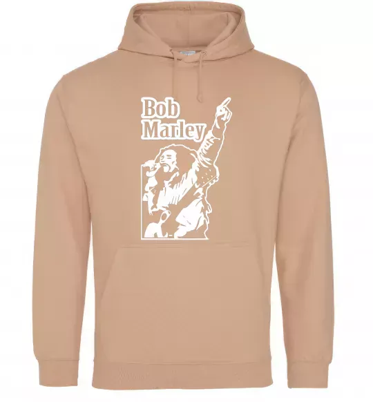 Жіноча толстовка (худі) Bob Marley Пісочний фото