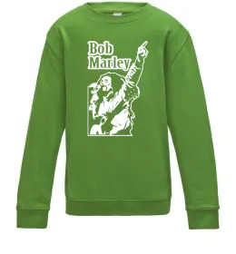 Детский Свитшот Bob Marley Лаймовый фото