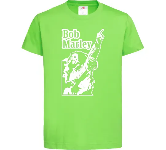 Дитяча футболка Bob Marley Лаймовий фото