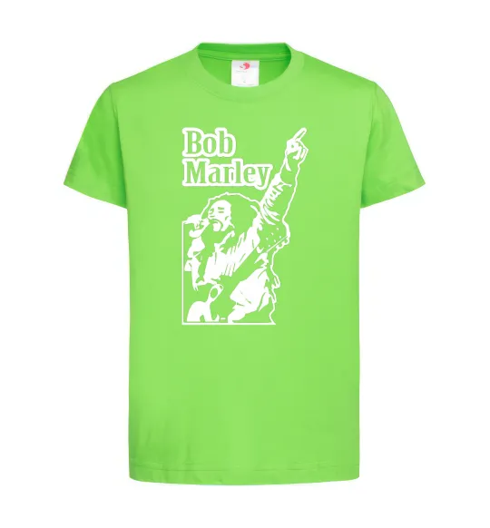 Дитяча футболка Bob Marley Лаймовий фото