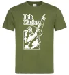 Мужская футболка Bob Marley Оливковый фото