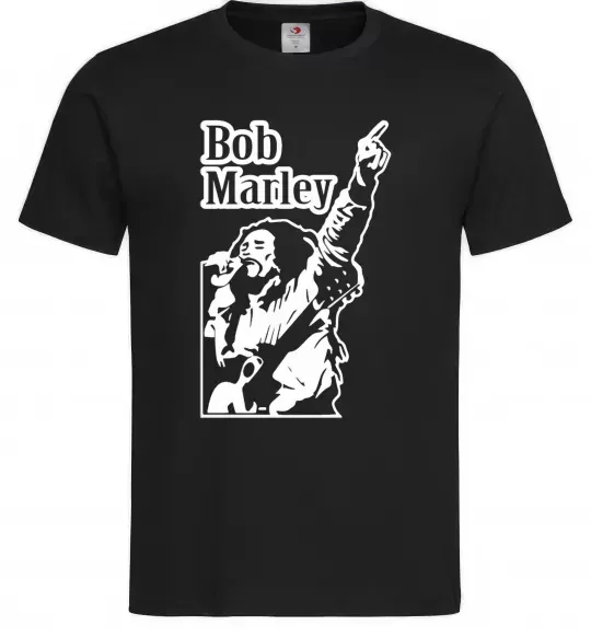 Мужская футболка Bob Marley Черный фото