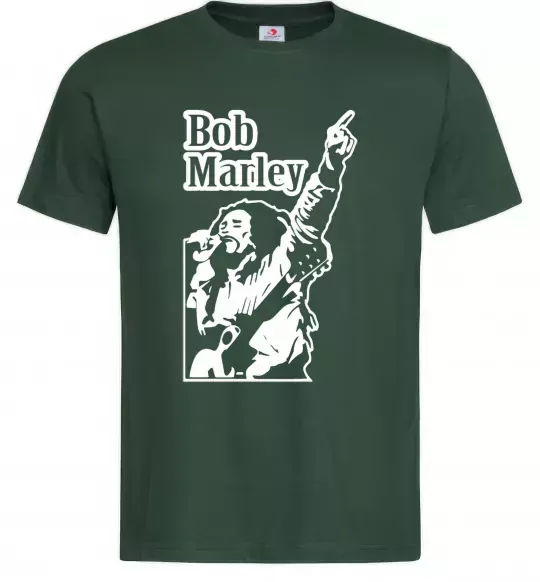 Мужская футболка Bob Marley Темно-зеленый фото