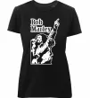 Жіноча преміум футболка Bob Marley Чорний фото