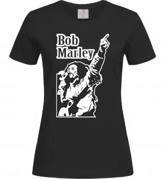 Жіноча футболка Bob Marley Чорний фото