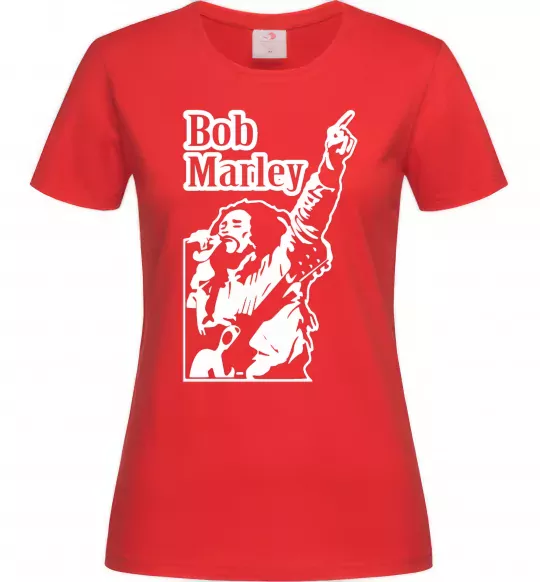 Жіноча футболка Bob Marley Червоний фото