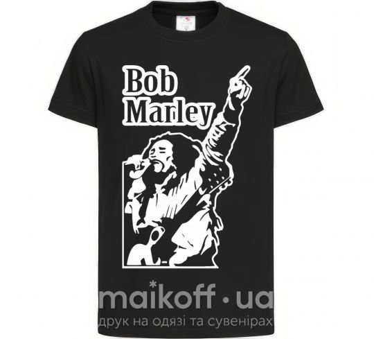 Детская футболка Bob Marley Черный фото