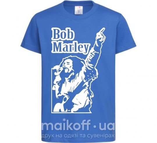 Детская футболка Bob Marley Ярко-синий фото