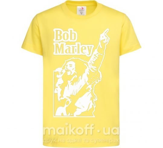Детская футболка Bob Marley Лимонный фото