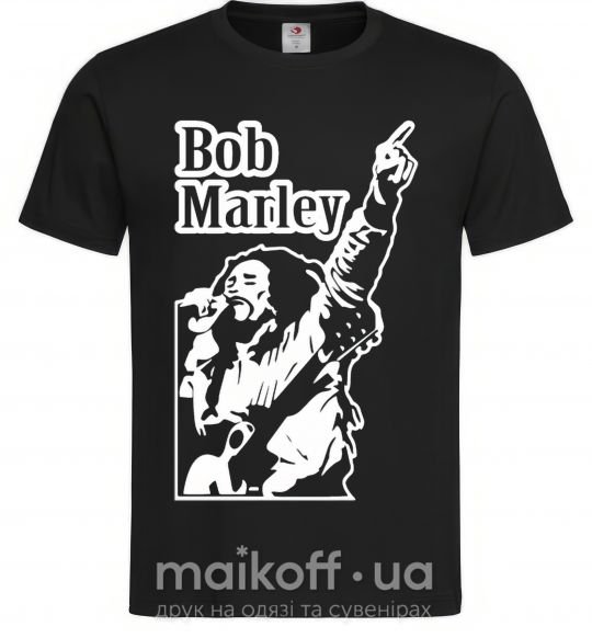Чоловіча футболка Bob Marley Чорний фото