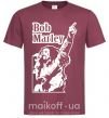 Мужская футболка Bob Marley Бордовый фото