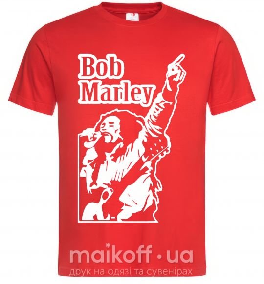 Мужская футболка Bob Marley Красный фото