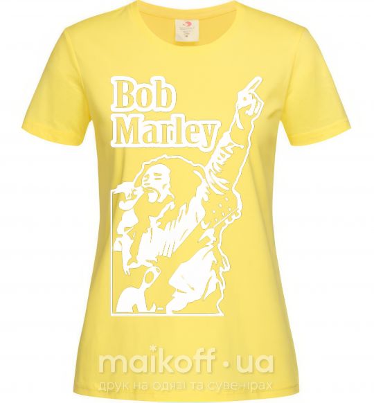 Жіноча футболка Bob Marley Лимонний фото
